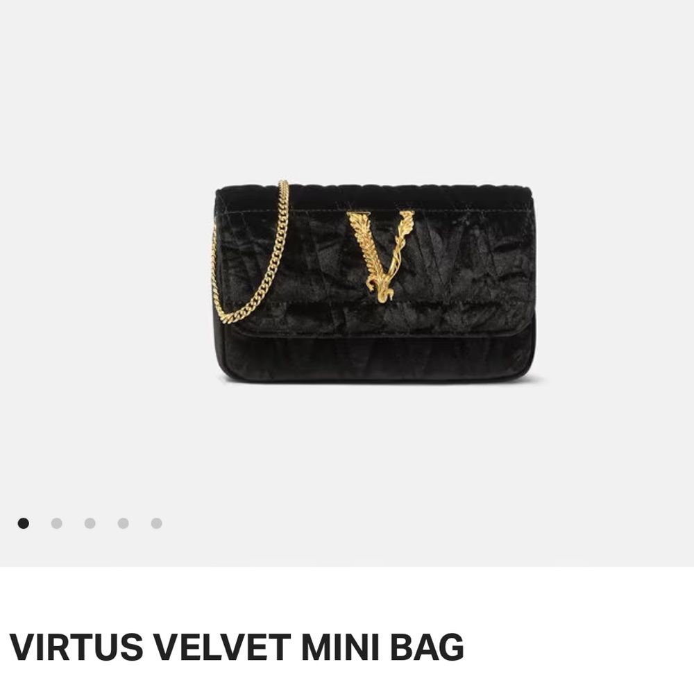 Versace Virtus velvet mini bag